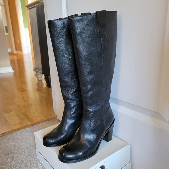 🇮🇹 Riding Boots Leather - Size US 6 EU 36 - Made In Italy - Black - Stylish - Picture 6 of 15